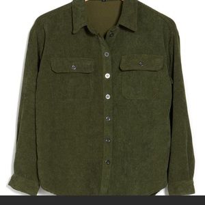 Velvet heart corduroy shirt